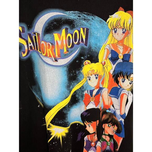 Sailor Moon Rare Anime Vintage Reprint Single Stitch T-shirt Screen Stars Tag - Picture 3 of 6